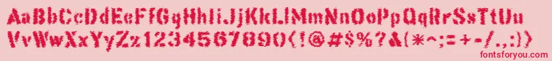 ThisCorrosion Font – Red Fonts on Pink Background