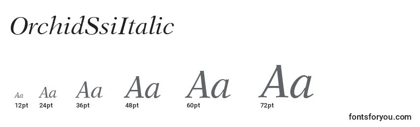 OrchidSsiItalic Font Sizes