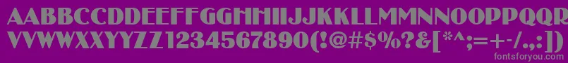 SanasoftBibiNew.Kz Font – Gray Fonts on Purple Background