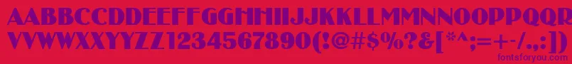 SanasoftBibiNew.Kz Font – Purple Fonts on Red Background