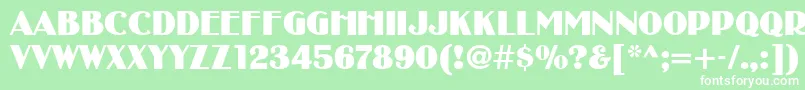 SanasoftBibiNew.Kz Font – White Fonts on Green Background