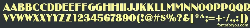 SanasoftBibiNew.Kz Font – Yellow Fonts on Black Background