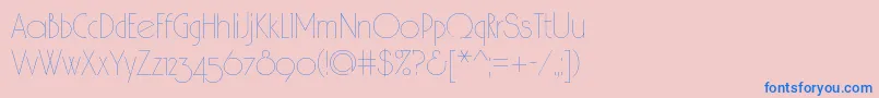 Spslhairc Font – Blue Fonts on Pink Background