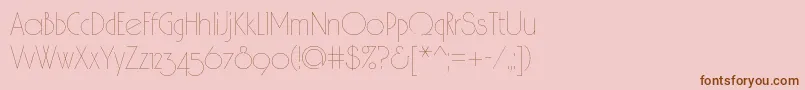 Spslhairc Font – Brown Fonts on Pink Background