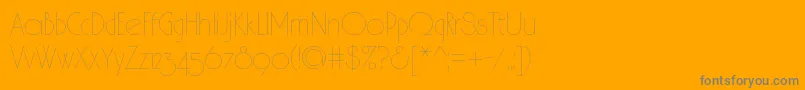 Spslhairc Font – Gray Fonts on Orange Background