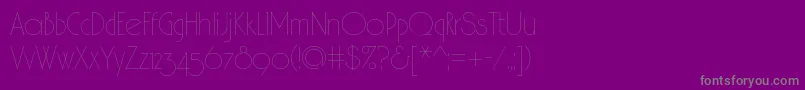 Spslhairc Font – Gray Fonts on Purple Background