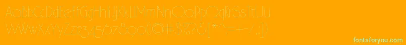 Spslhairc Font – Green Fonts on Orange Background