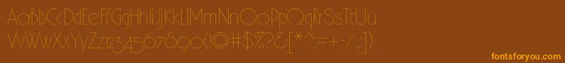 Spslhairc Font – Orange Fonts on Brown Background
