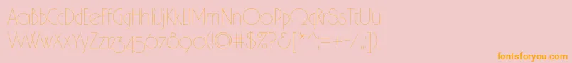 Spslhairc Font – Orange Fonts on Pink Background