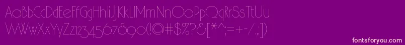 Spslhairc Font – Pink Fonts on Purple Background