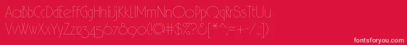 Шрифт Spslhairc – розовые шрифты на красном фоне