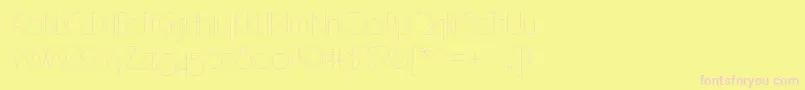 Spslhairc Font – Pink Fonts on Yellow Background