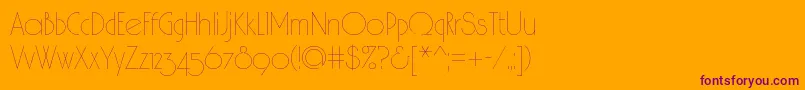 Spslhairc Font – Purple Fonts on Orange Background