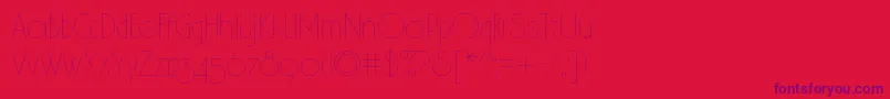 Spslhairc Font – Purple Fonts on Red Background