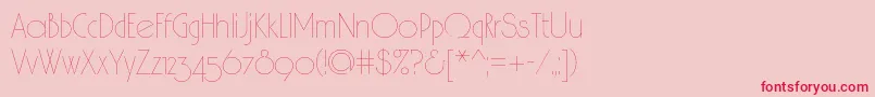 Spslhairc Font – Red Fonts on Pink Background