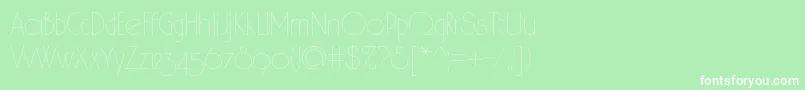 Spslhairc Font – White Fonts on Green Background