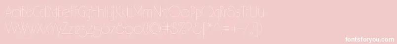Spslhairc Font – White Fonts on Pink Background