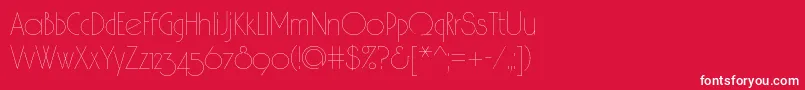 Spslhairc Font – White Fonts on Red Background