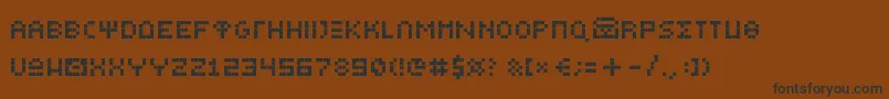 fuente Greekbeartinye – Fuentes Negras Sobre Fondo Marrón