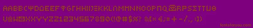 Greekbeartinye Font – Brown Fonts on Purple Background