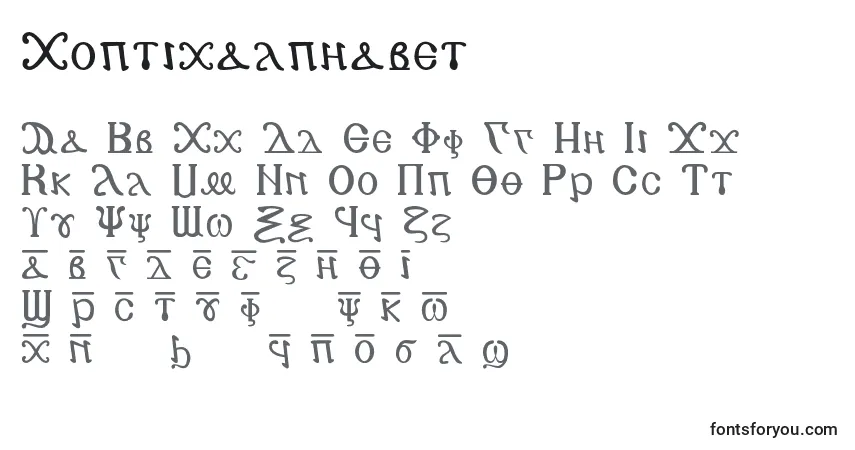 A fonte Copticalphabet – alfabeto, números, caracteres especiais