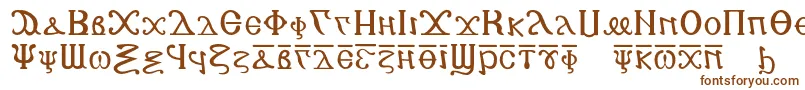 Lisätietoja Copticalphabet-fontista Copticalphabet-fontti – ruskeat fontit valkoisella taustalla