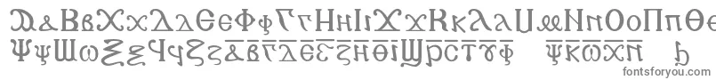 Czcionka Copticalphabet – szare czcionki