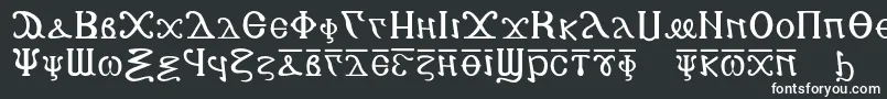 Шрифт Copticalphabet – белые шрифты