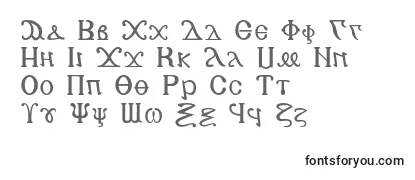 Schriftart Copticalphabet