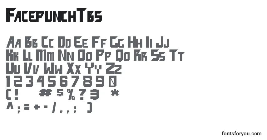 Schriftart FacepunchTbs – Alphabet, Zahlen, spezielle Symbole