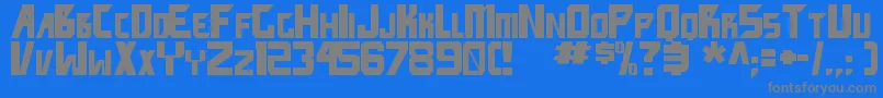 FacepunchTbs Font – Gray Fonts on Blue Background