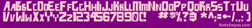 FacepunchTbs Font – Pink Fonts on Purple Background