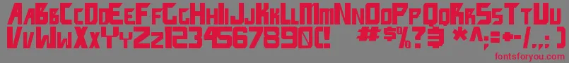 FacepunchTbs Font – Red Fonts on Gray Background