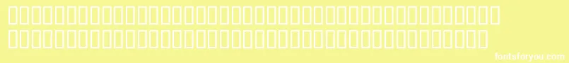Czcionka Ygnorant – białe czcionki na żółtym tle