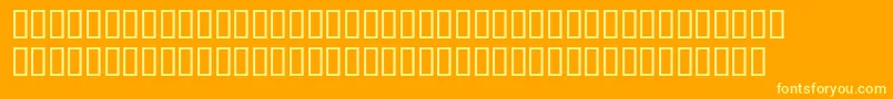 Czcionka Ygnorant – żółte czcionki na pomarańczowym tle