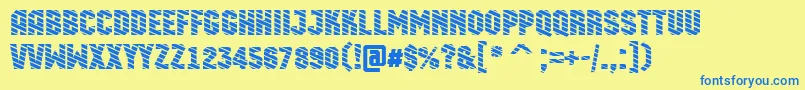 More about AMachinaortodgstr Font AMachinaortodgstr Font – Blue Fonts on Yellow Background