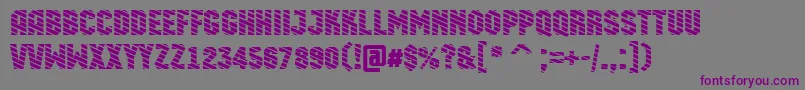 AMachinaortodgstr Font – Purple Fonts on Gray Background