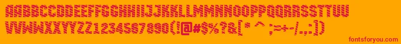 AMachinaortodgstr Font – Red Fonts on Orange Background