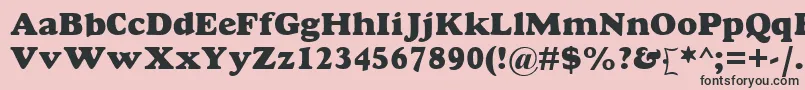 GoudyMtExtraBold Font – Black Fonts on Pink Background