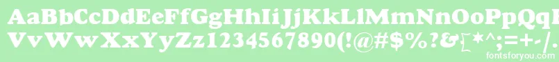 GoudyMtExtraBold Font – White Fonts on Green Background