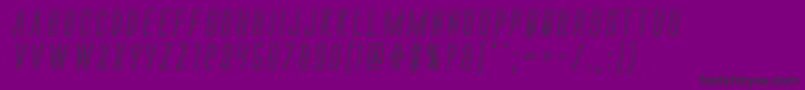 Шрифт Alienleague3Dital – чёрные шрифты на фиолетовом фоне