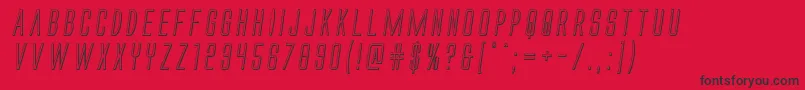 Alienleague3Dital Font – Black Fonts on Red Background