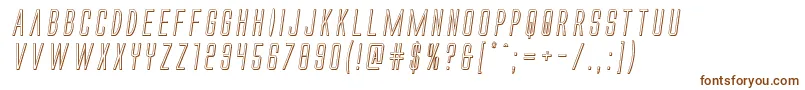 Alienleague3Dital Font – Brown Fonts on White Background