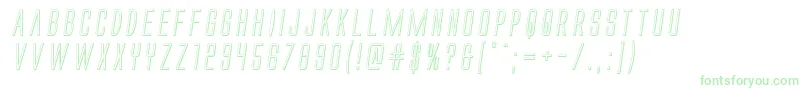 Alienleague3Dital Font – Green Fonts on White Background