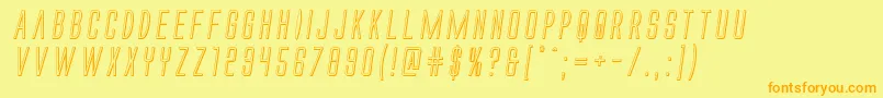 More about Alienleague3Dital Font Alienleague3Dital Font – Orange Fonts on Yellow Background