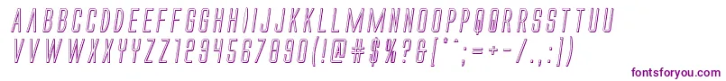 Alienleague3Dital Font – Purple Fonts on White Background