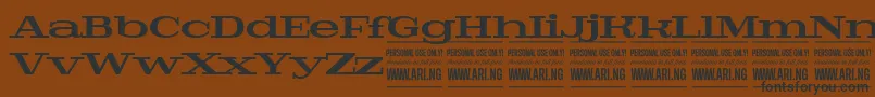 PigeonboldPersonal Font – Black Fonts on Brown Background