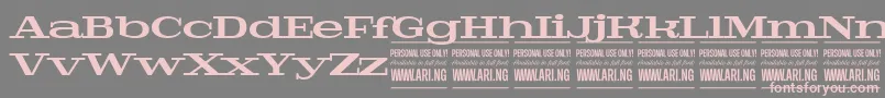 PigeonboldPersonal Font – Pink Fonts on Gray Background