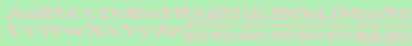 PigeonboldPersonal Font – Pink Fonts on Green Background