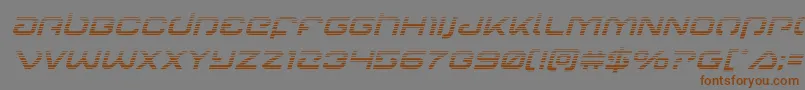 Gunrunnergradital Font – Brown Fonts on Gray Background